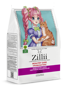 Корм ZILLII HEALTHY CARE DIGESTIVE CARE — БЕРЕЖНАЯ ЗАБОТА О  ПИЩЕВАРЕНИИ