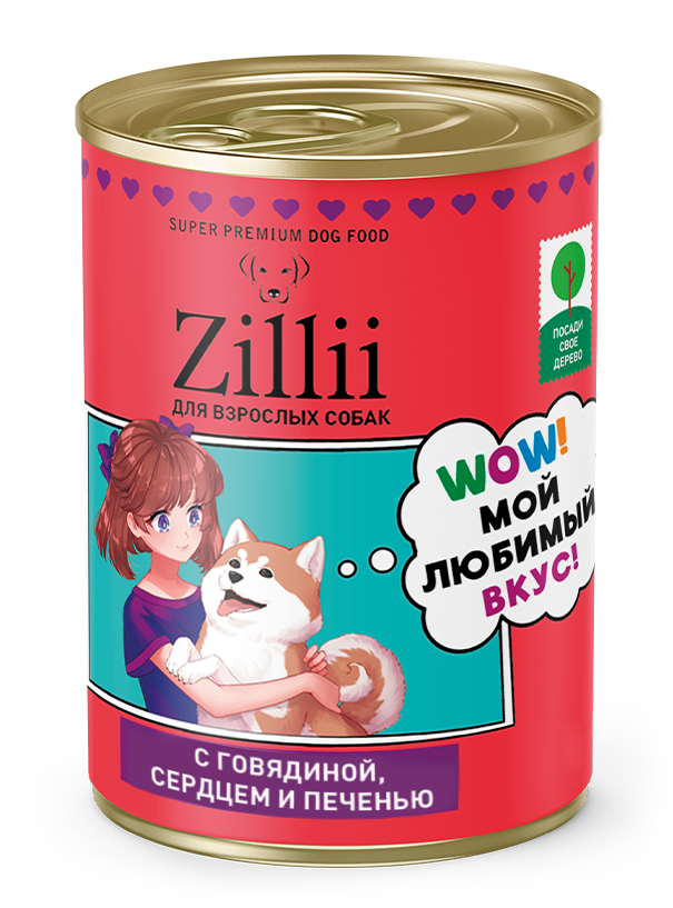 для Взрослых Собак с Говядиной, Сердцем и Печенью — Глава о Силе и Выносливости!