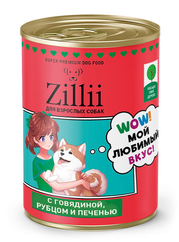 для Взрослых Собак с Говядиной, Рубцом и Печенью — Глава о Здоровье Изнутри!