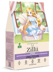 Корм ZILLII Для взрослых кошек, живущих в помещении
