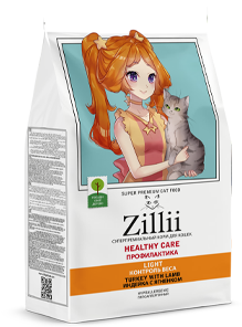 Корм ZILLII HEALTHY CARE LIGHT — СТРОЙНОСТЬ, ЛЁГКОСТЬ И ЗДОРОВЬЕ БЕЗ КОМПРОМИССОВ!