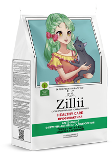 Корм ZILLII HEALTHY CARE ANTI-AGING — ФОРМУЛА АКТИВНОГО ДОЛГОЛЕТИЯ ДЛЯ ВАШЕЙ КОШКИ! 